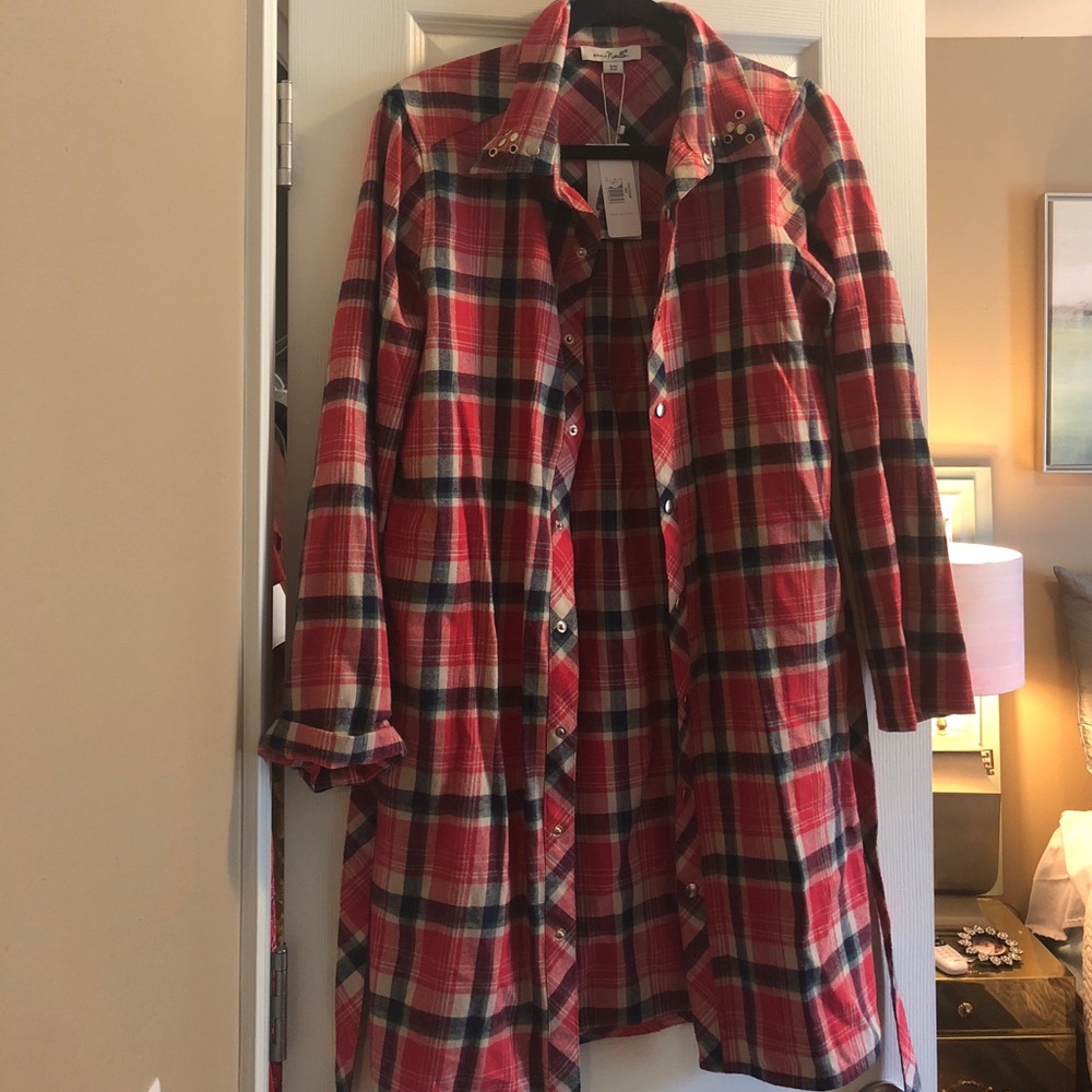 Convertible plaid dress or shirt